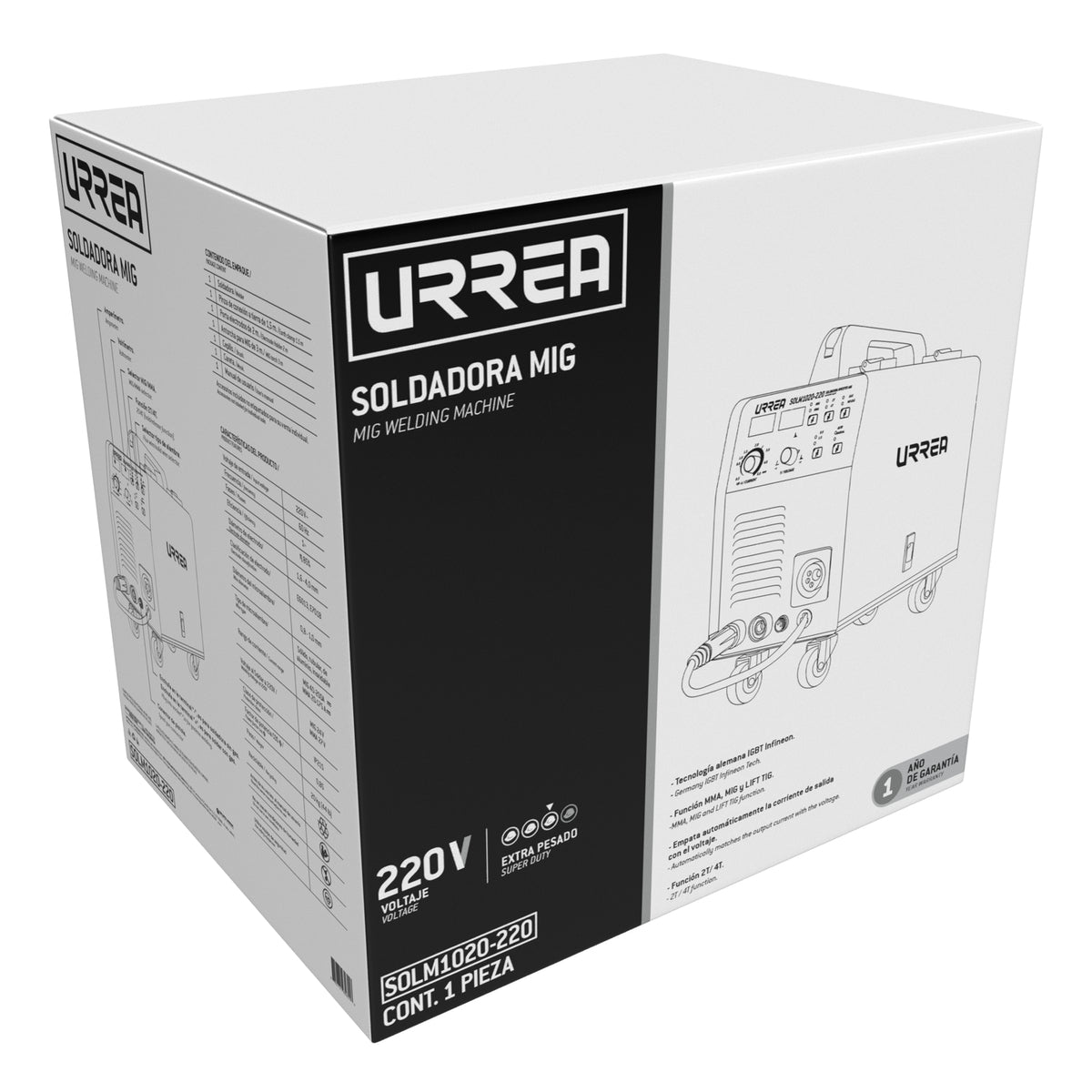 Soldadora microalambre 200 A 220 V Urrea - FERRETERÍA WITZI