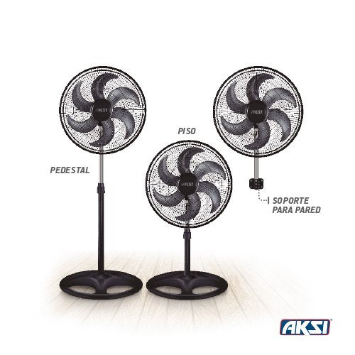 Ventilador de piso, pedestal y parded de 18"" Aksi - FERRETERÍA WITZI