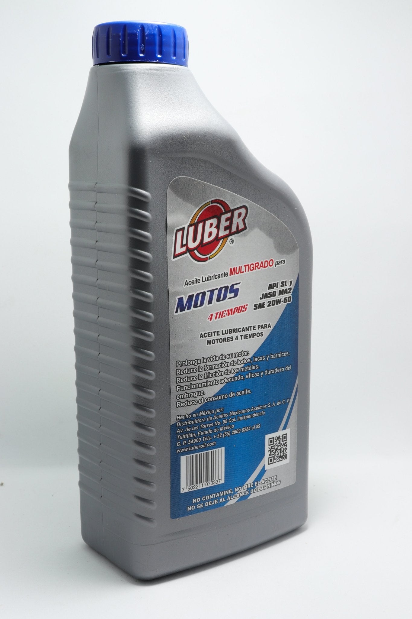 Aceite para motos de 4t, Sae 20w-50, 950ml Luber - FERRETERÍA WITZI