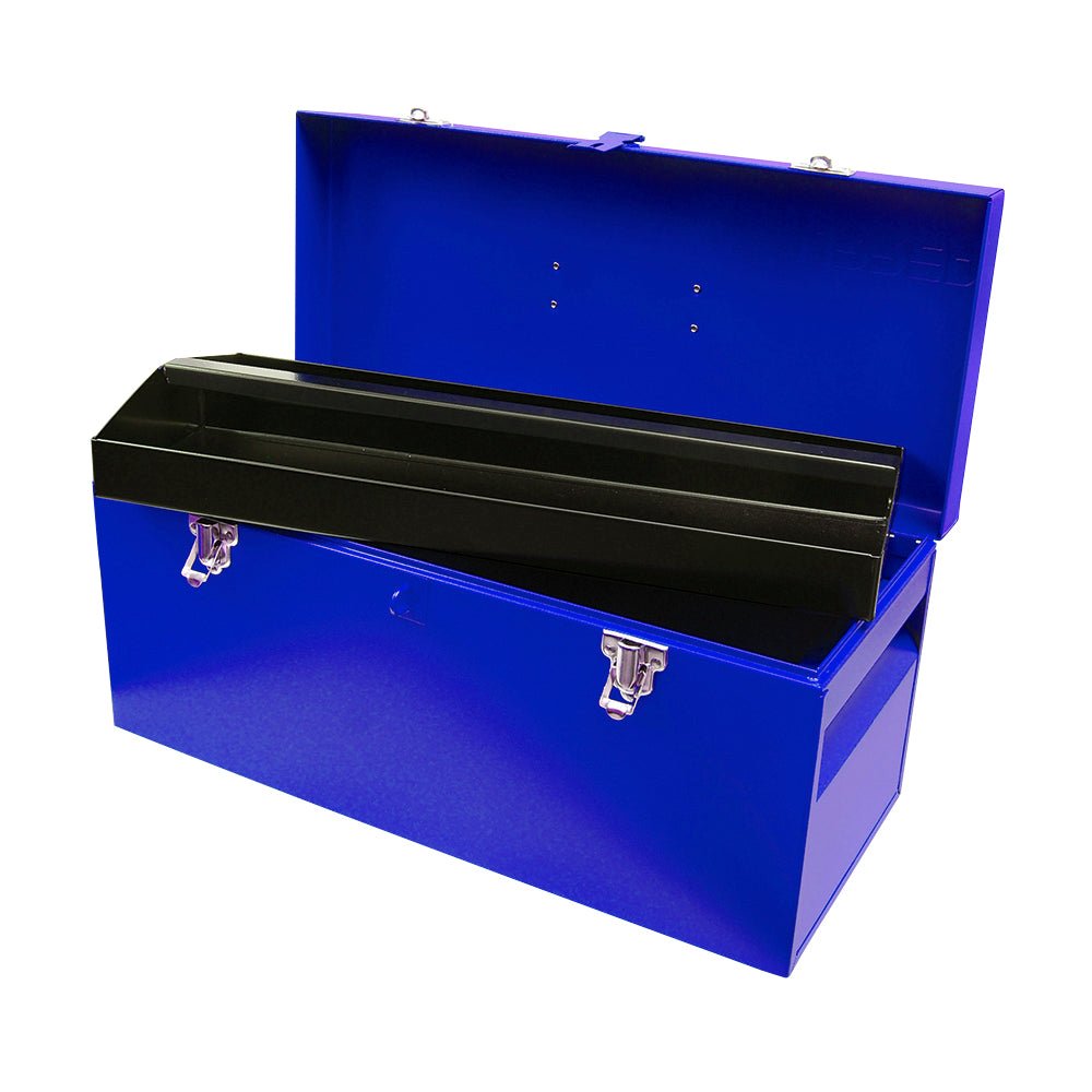 Caja portaherramientas metálica roja 20" x 8" x 9" Urrea. - FERRETERÍA WITZI