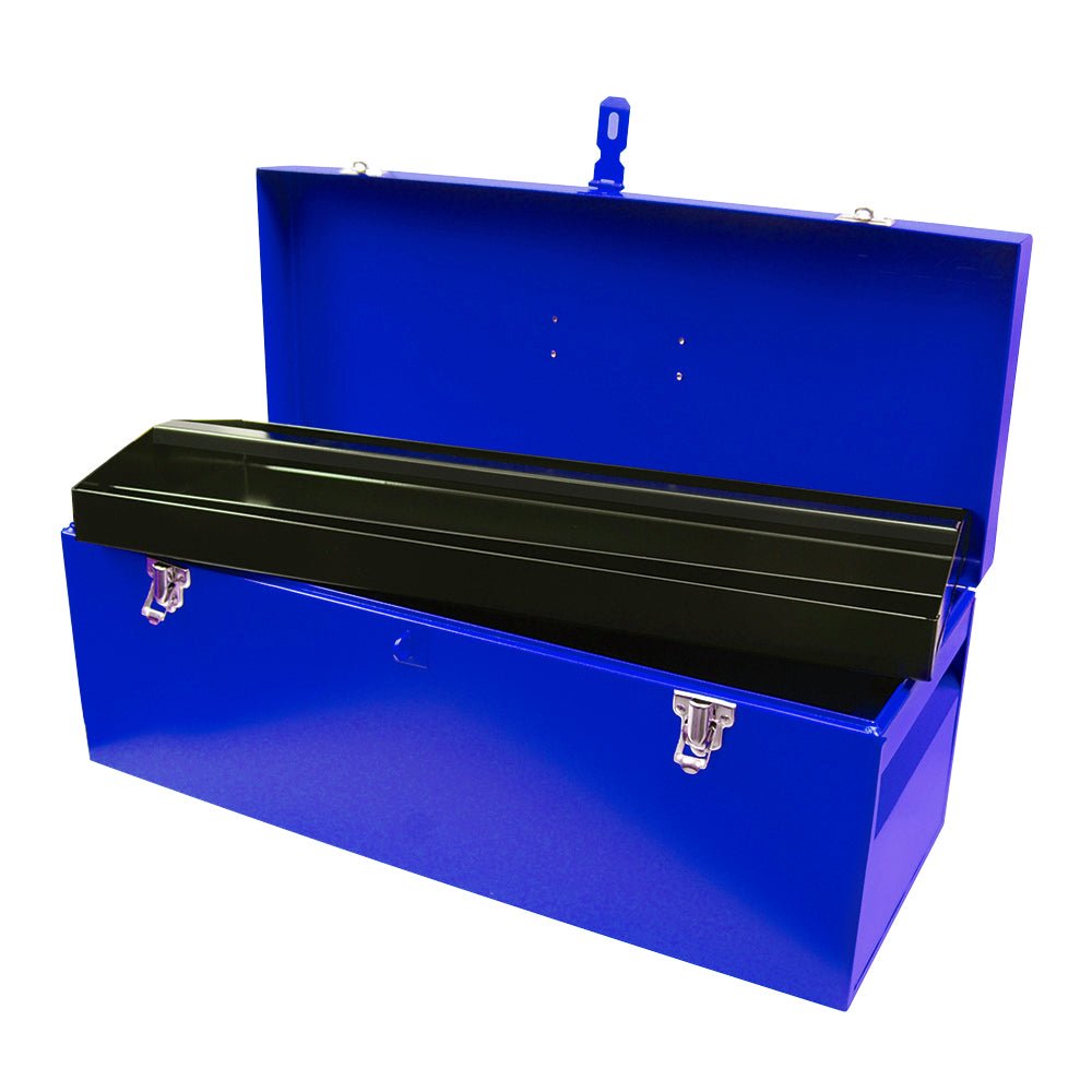 Caja portaherramientas metálica roja 24" x 9" x 9" Urrea. - FERRETERÍA WITZI