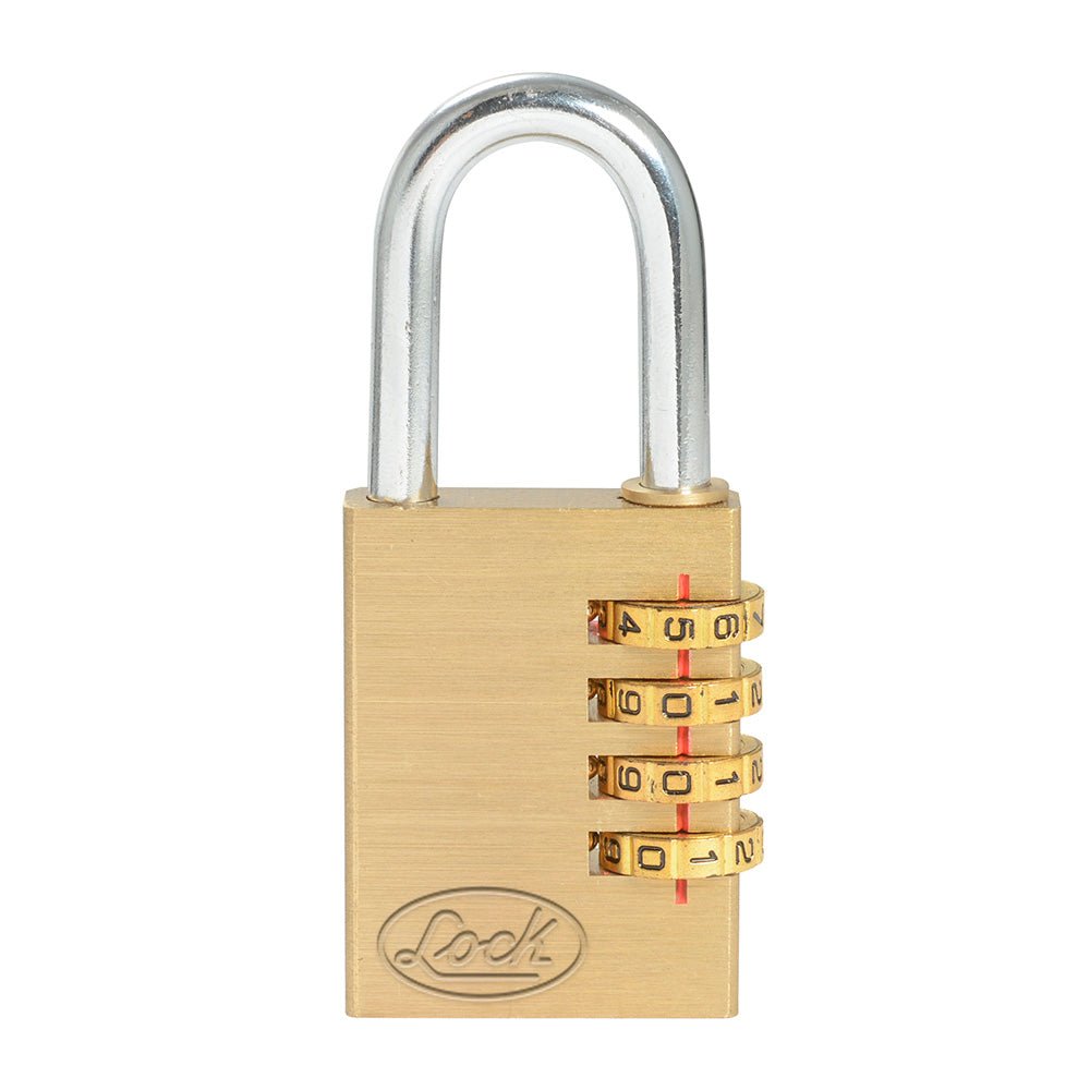 Candado de combinación programable latón Lock. - FERRETERÍA WITZI