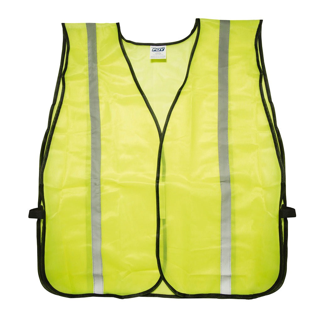 Chaleco de seguridad tela amarilla cintas reflejantes Foy. - FERRETERÍA WITZI