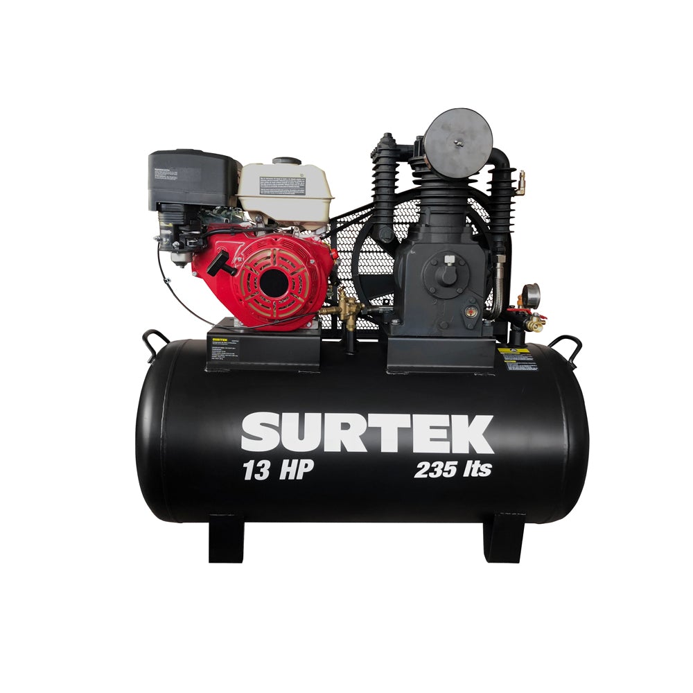 Compresor de aire a gaso 235L, 115PSI, 13HP, 3600 rpm Surtek - FERRETERÍA WITZI