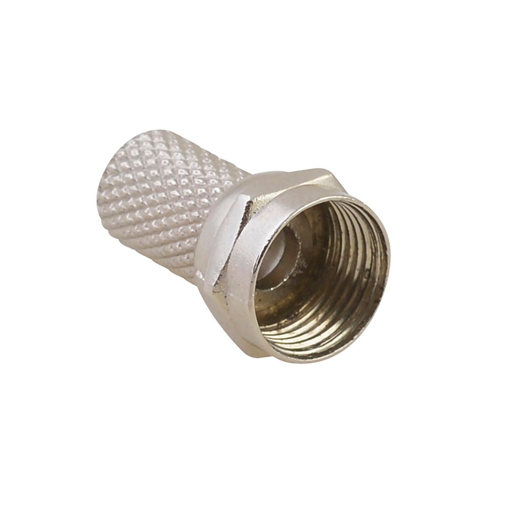 Conector para enroscar cable coaxial RG59 tipo F, 4 piezas Surtek. - FERRETERÍA WITZI