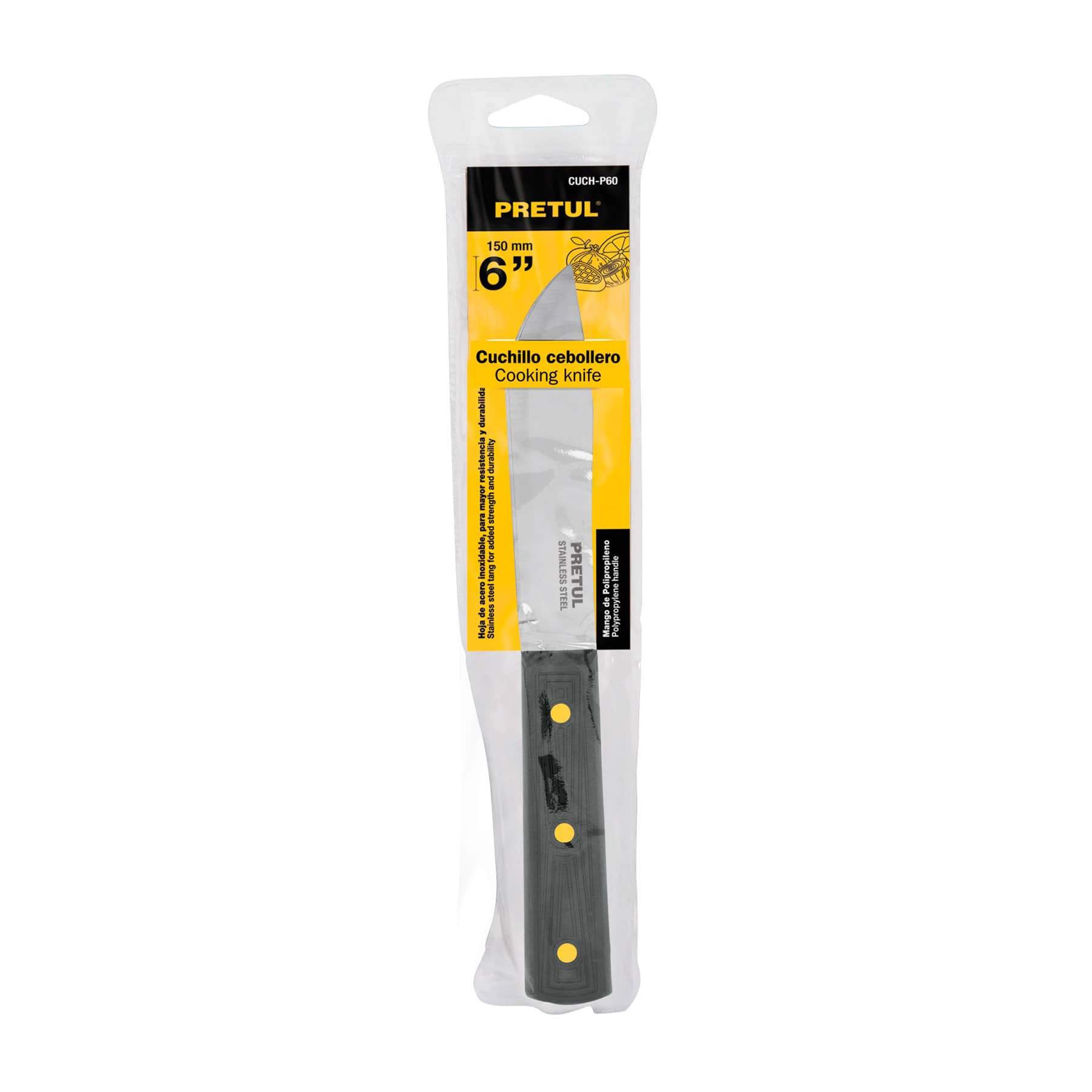 Cuchillos Cebolleros, Mango De Polipropileno, Pretul - FERRETERÍA WITZI