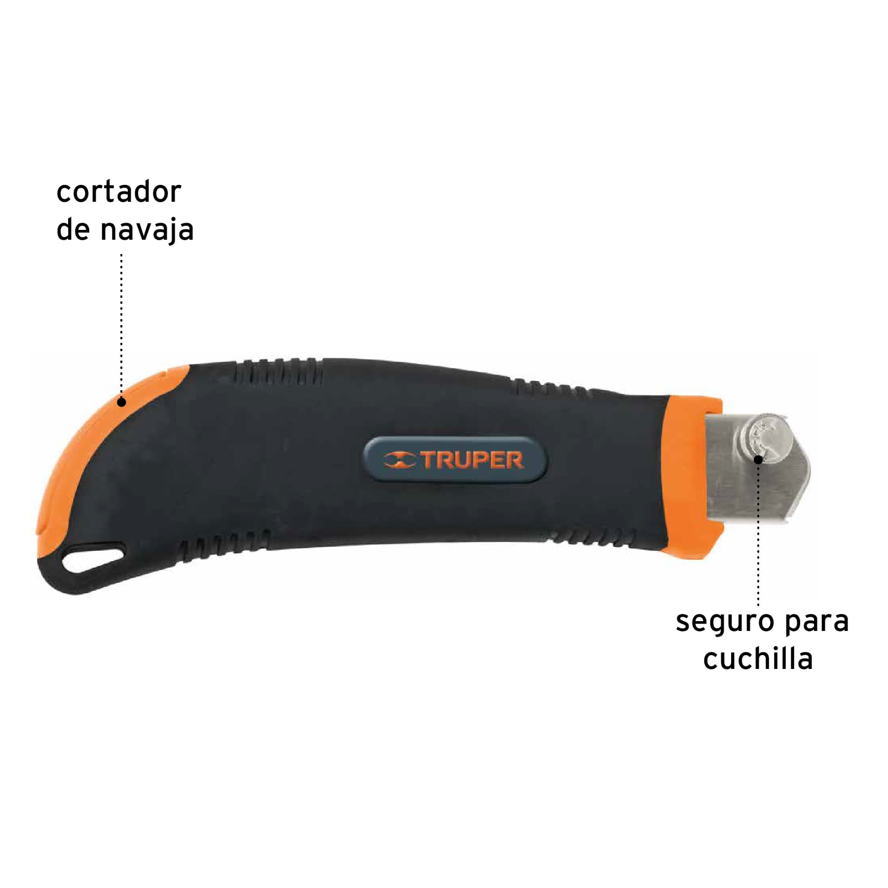 Cutter Con Grip, Cuchilla De 25 mm, Truper - FERRETERÍA WITZI