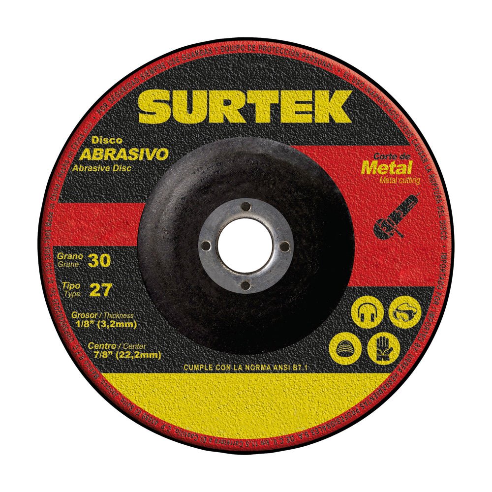 Disco t/27 metal 4-1/2x1/8" Surtek. - FERRETERÍA WITZI