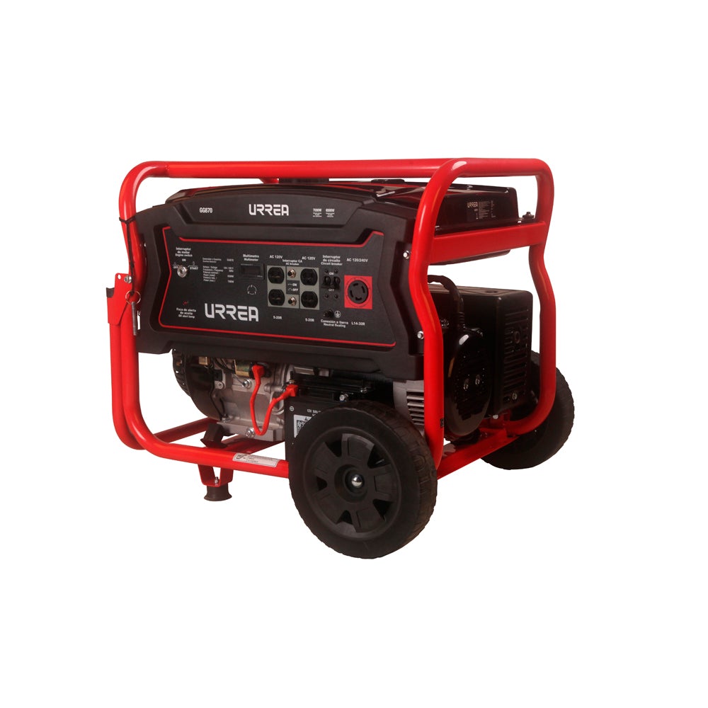 Generador a gasolina 25L, 7000 W, 120/ 240 V, 60 Hz Urrea - FERRETERÍA WITZI