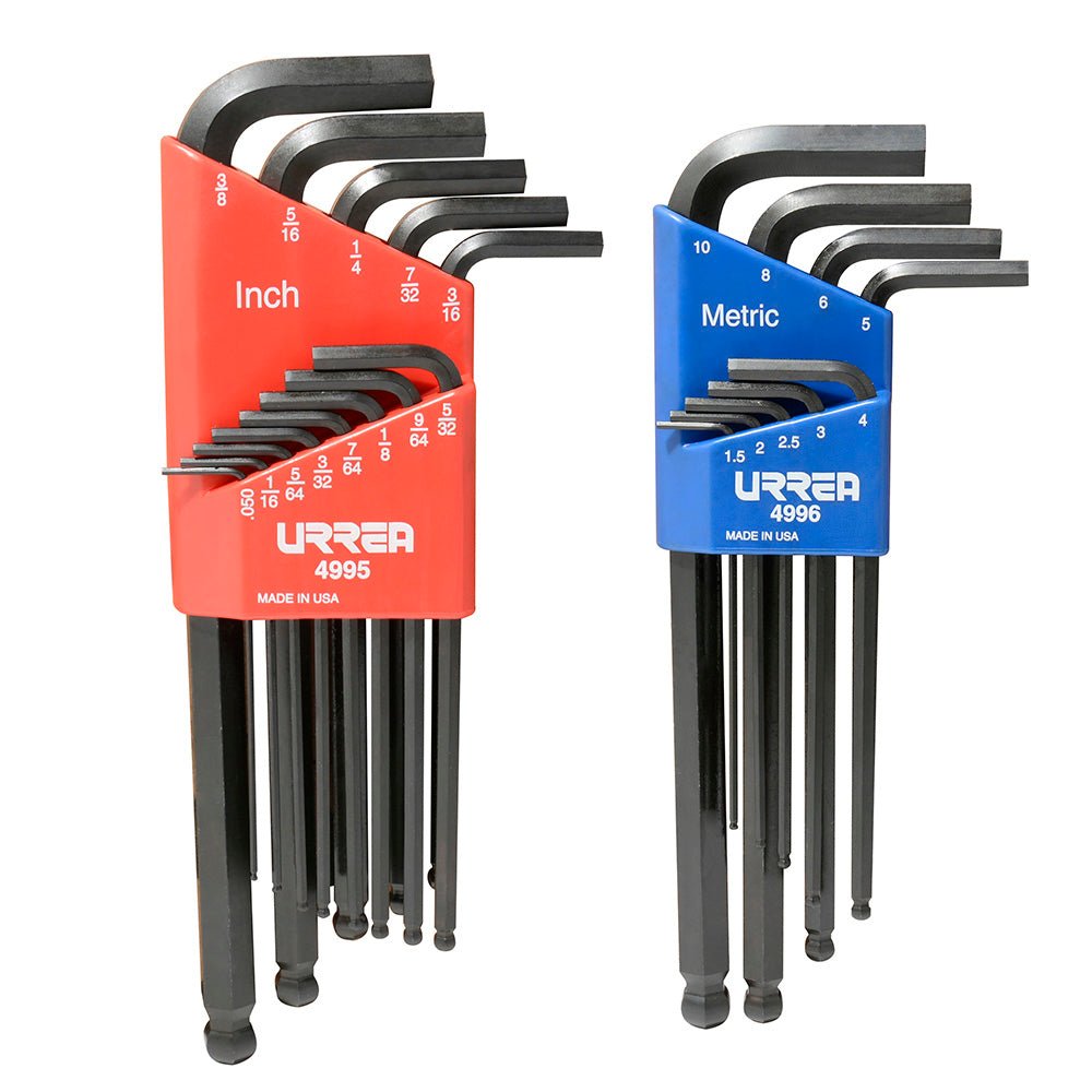 Juego de 22 llaves hexagonales tipo "L", combinadas, punta de bola heavy duty Urrea - FERRETERÍA WITZI
