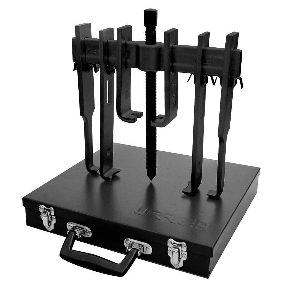 Juego de extractores 12 piezas en caja metálica color negro 10 toneladas Urrea. - FERRETERÍA WITZI