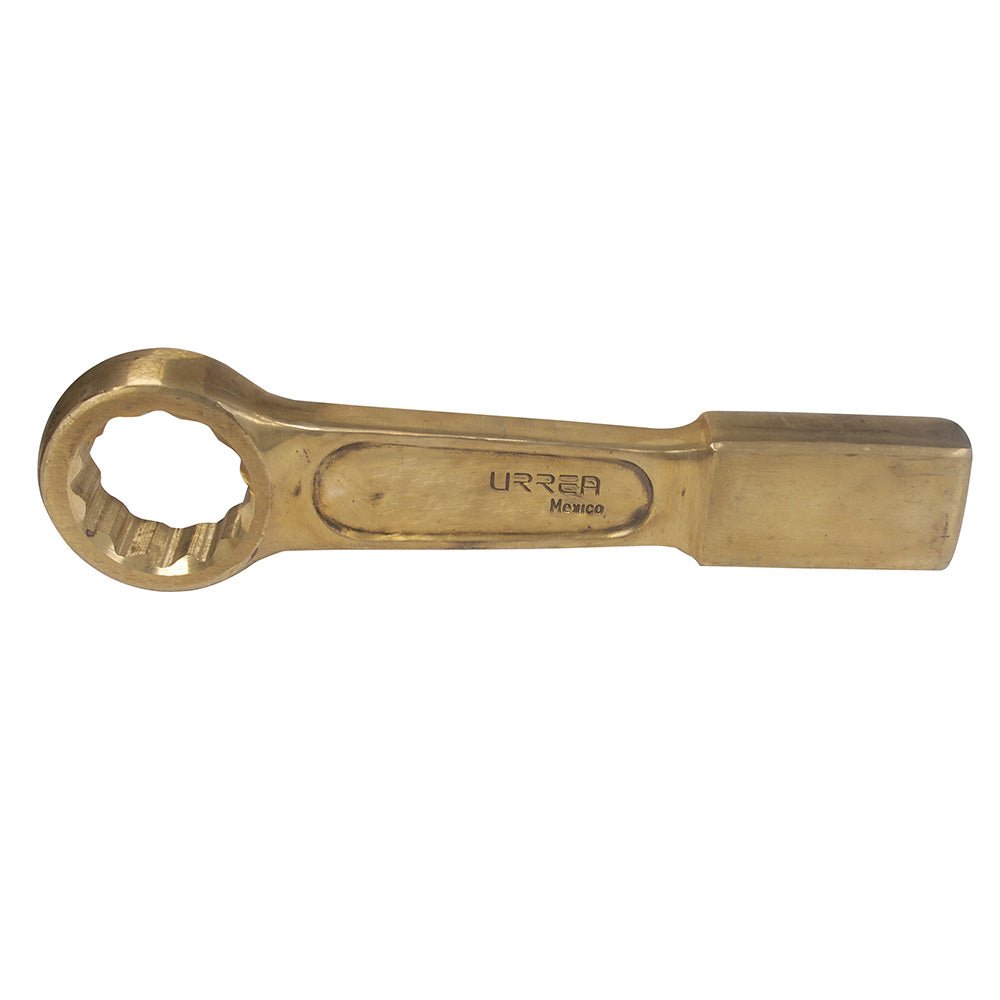 Llave de golpe plana de bronce-aluminio antichispa métrica, 12 puntas, 24 mm Urrea. - FERRETERÍA WITZI