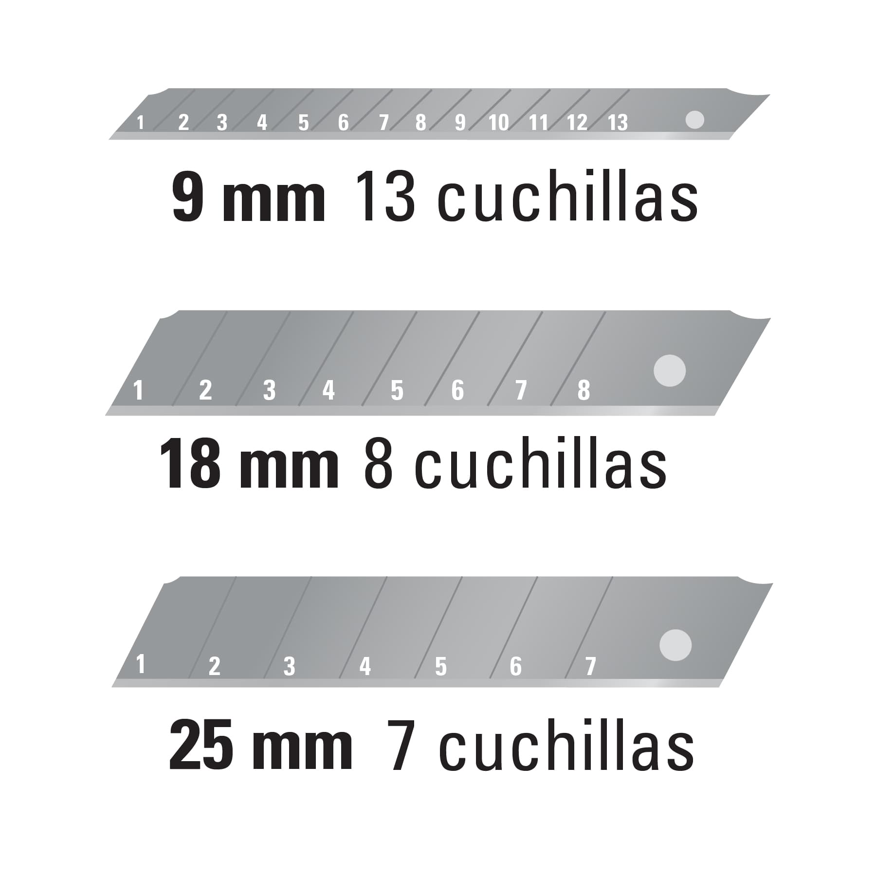 Navajas De Acero, Repuesto Para Cutters Retráctiles, Truper - FERRETERÍA WITZI