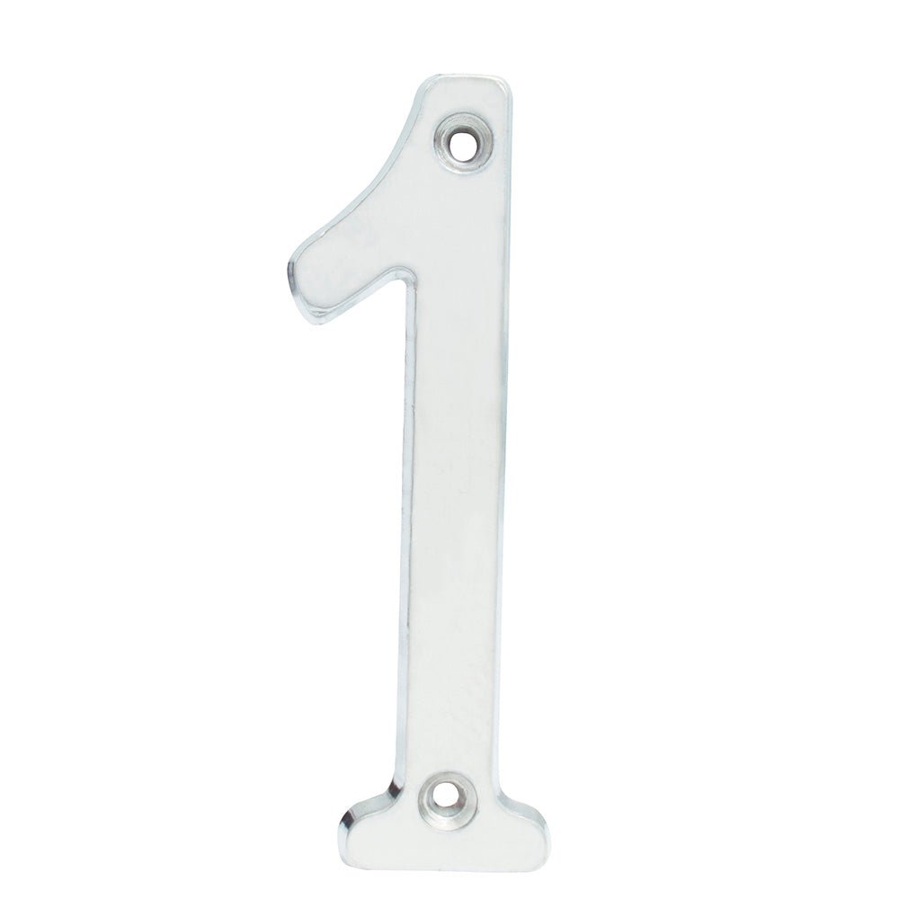 Numero 0 slim 4" cromo satinado Lock. - FERRETERÍA WITZI