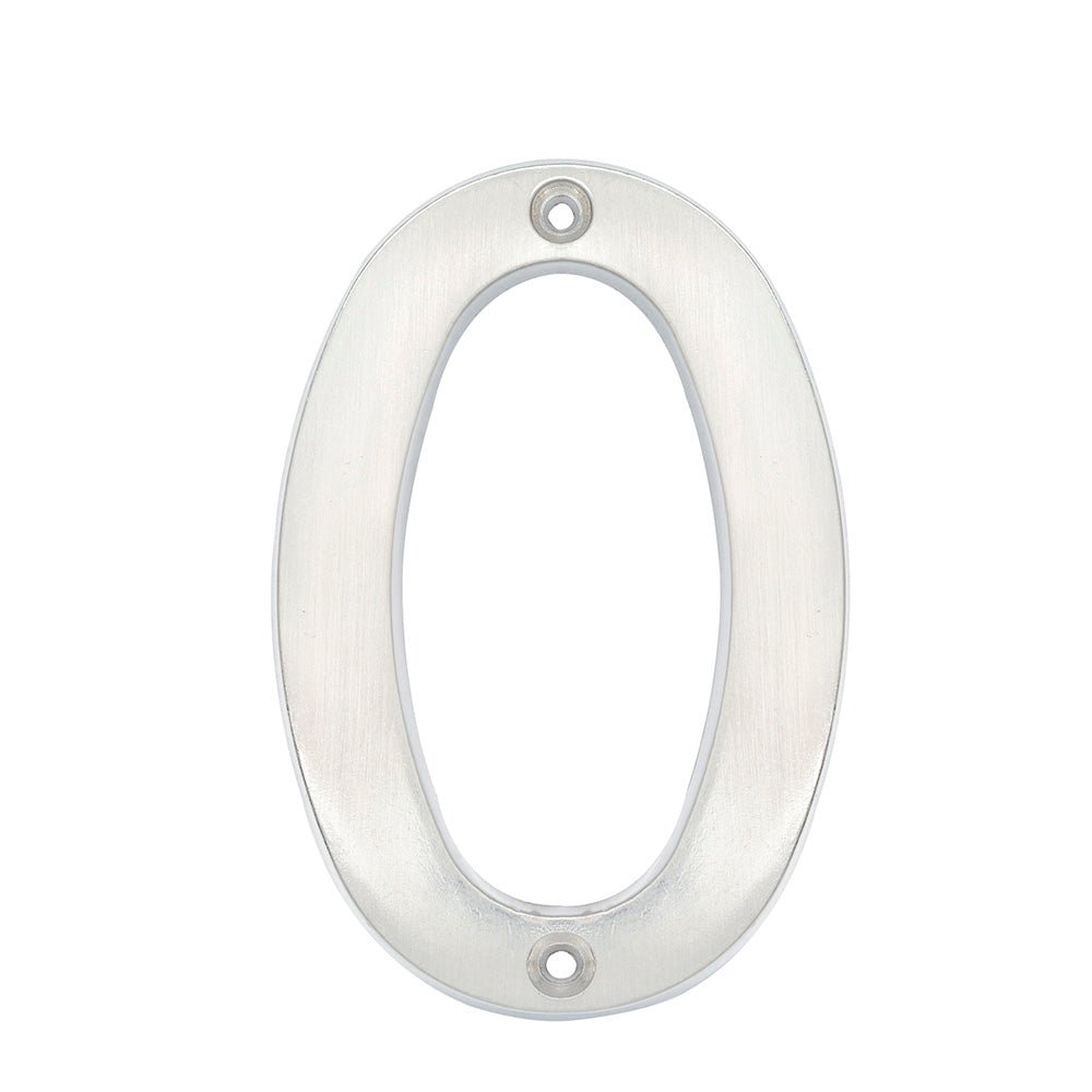 Numero 0 slim 4" cromo satinado Lock. - FERRETERÍA WITZI