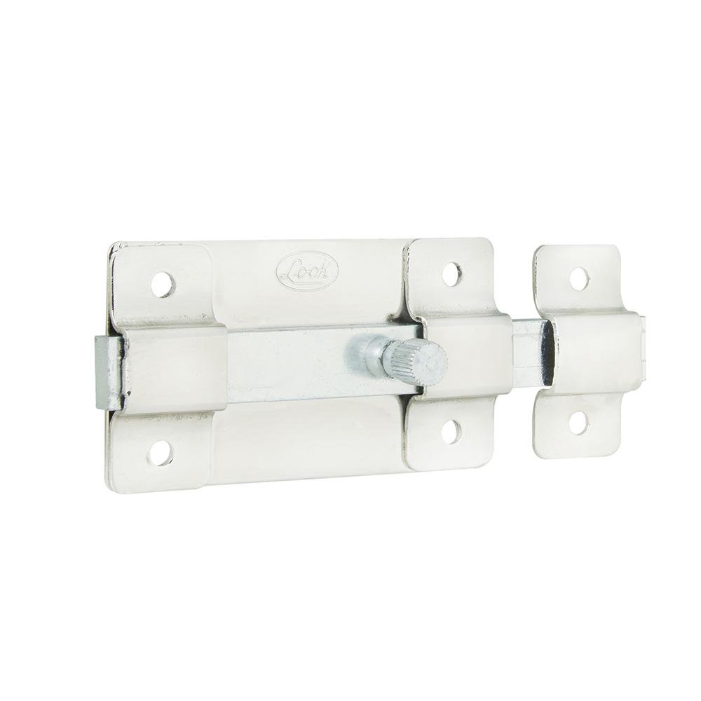 Pasador De Sobreponer 12cm Níquel Satinado, Lock - FERRETERÍA WITZI