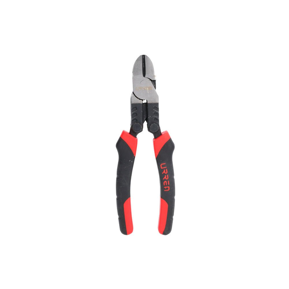 Pinza con mango bimaterial palanca compuesta de 7" corte diagonal Urrea - FERRETERÍA WITZI