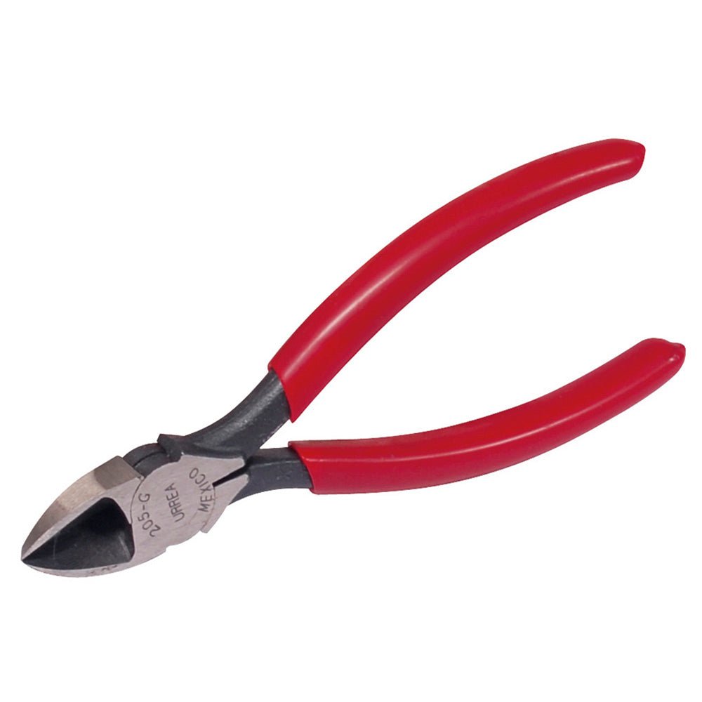 Pinza con mango rubber grip de 6-1/64" corte diagonal Urrea - FERRETERÍA WITZI