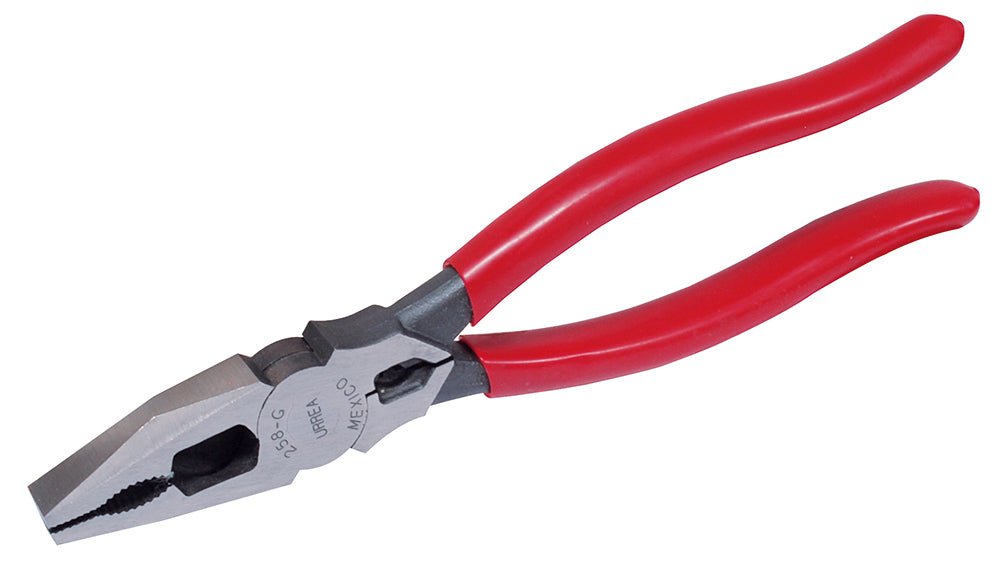 Pinza electricista universal corte lateral 8-17/32" Urrea. - FERRETERÍA WITZI