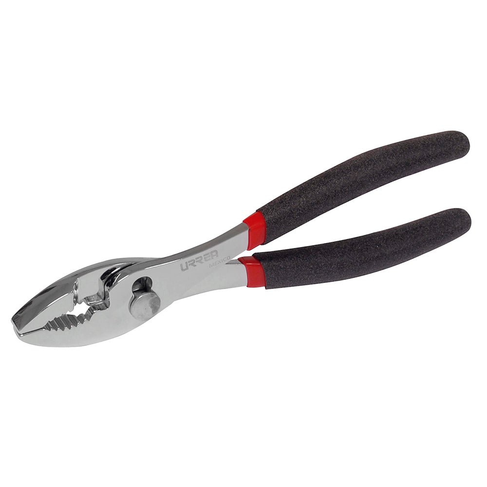 Pinza para mecánico de 8" mango rubber grip Urrea. - FERRETERÍA WITZI