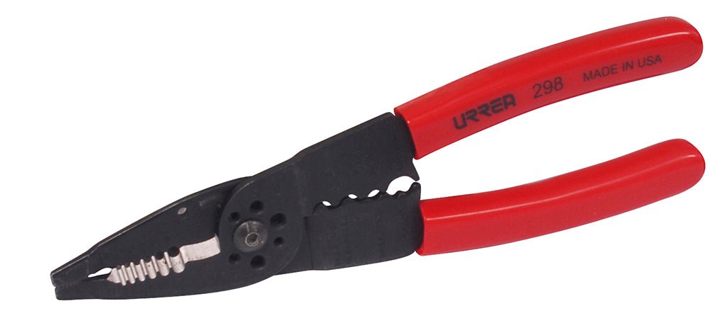 Pinza pelacable 10-22AWG 8-3/4" poncha term corta tor Urrea. - FERRETERÍA WITZI