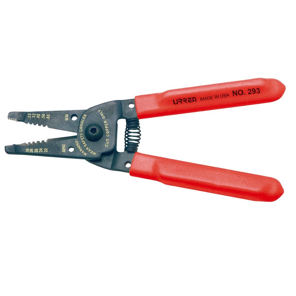 Pinza pelacable 22-30AWG 6-3/4" alta palanca Urrea. - FERRETERÍA WITZI