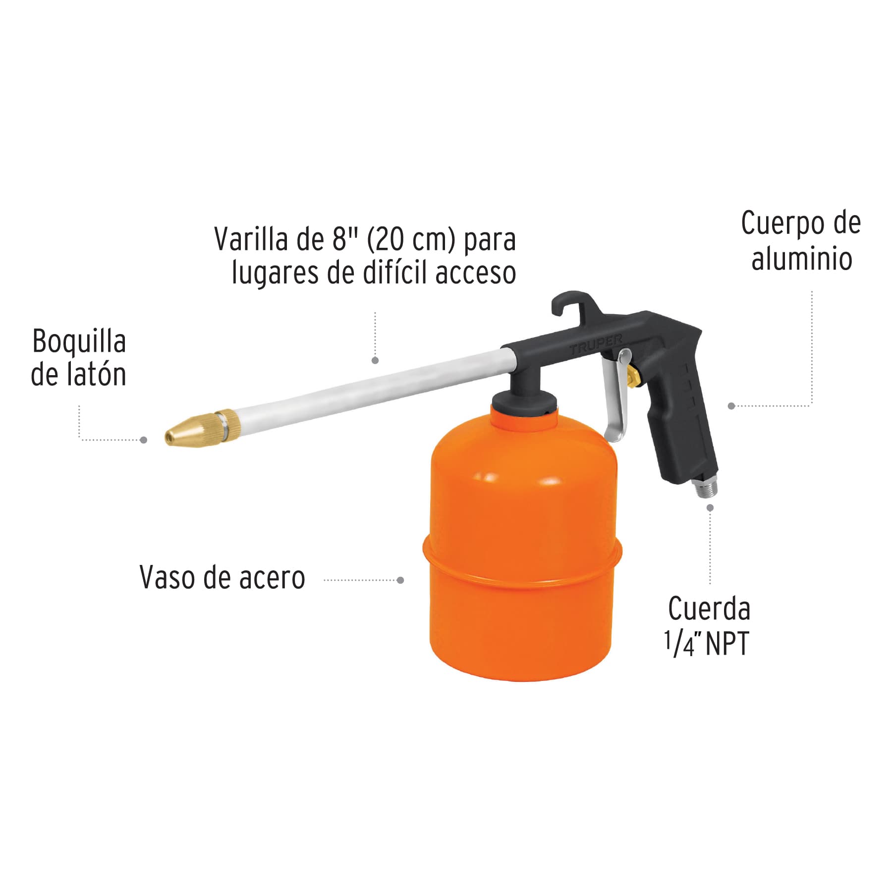 Pistola Para Limpieza De Motores, Truper - FERRETERÍA WITZI