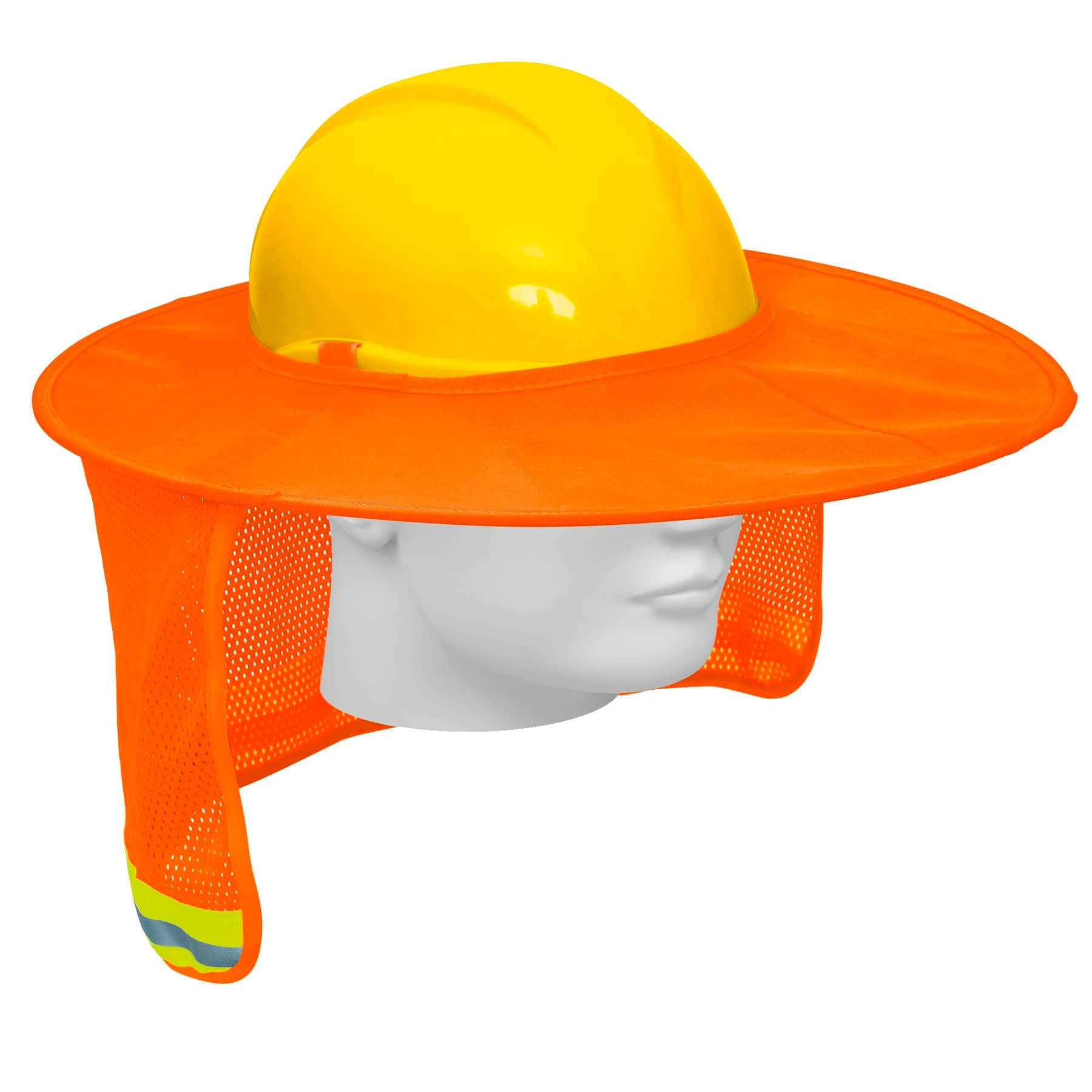 Protector Solar Plegable Para Casco, Naranja Con Reflejante - FERRETERÍA WITZI