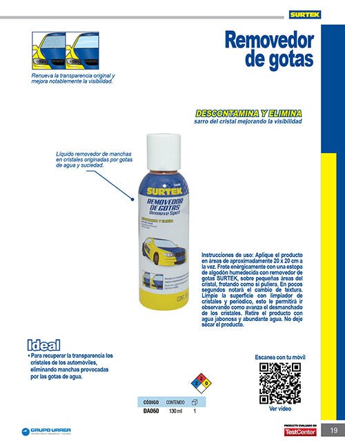 Removedor de gotas 130 ml Surtek - FERRETERÍA WITZI