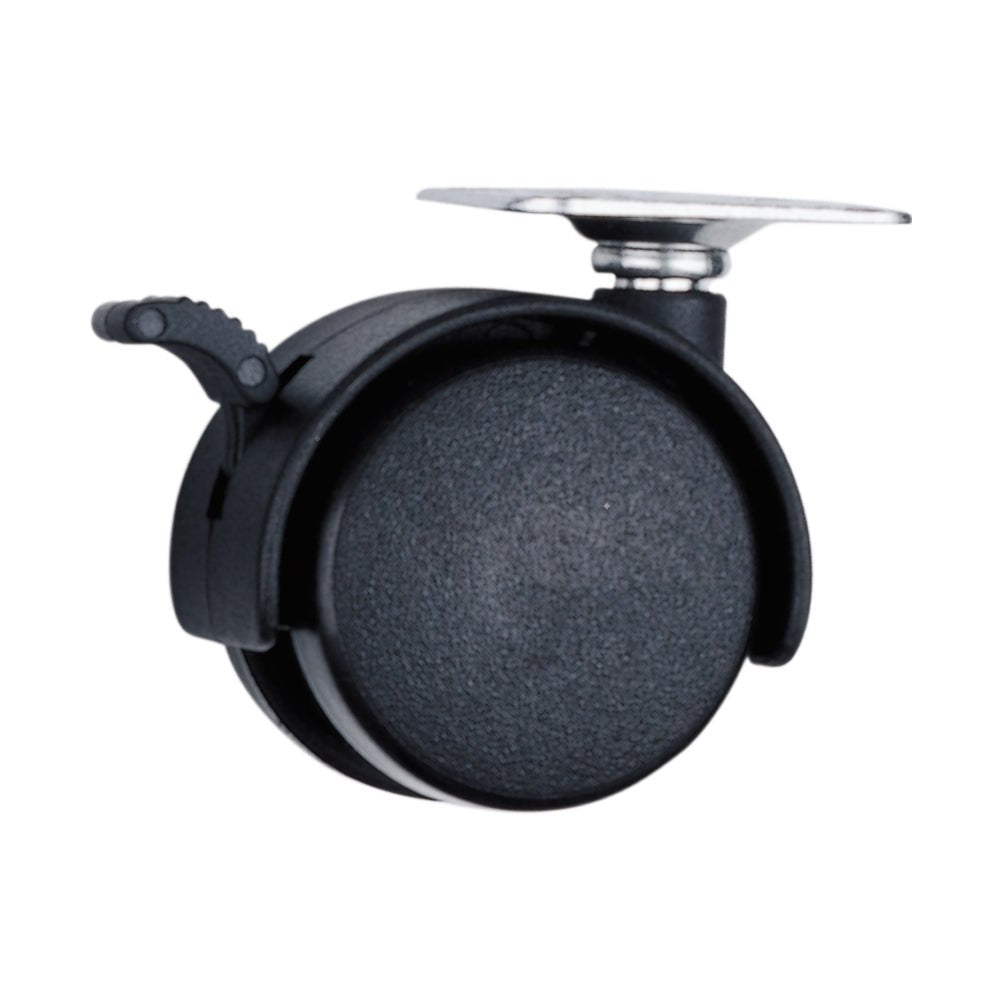 Rodaja tipo yoyo de placa con freno de 40 mm Surtek. - FERRETERÍA WITZI