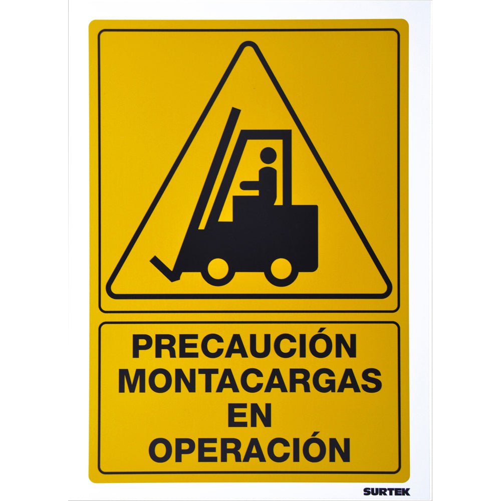 Señalamientos precautorios, varios modelos, Surtek. - FERRETERÍA WITZI