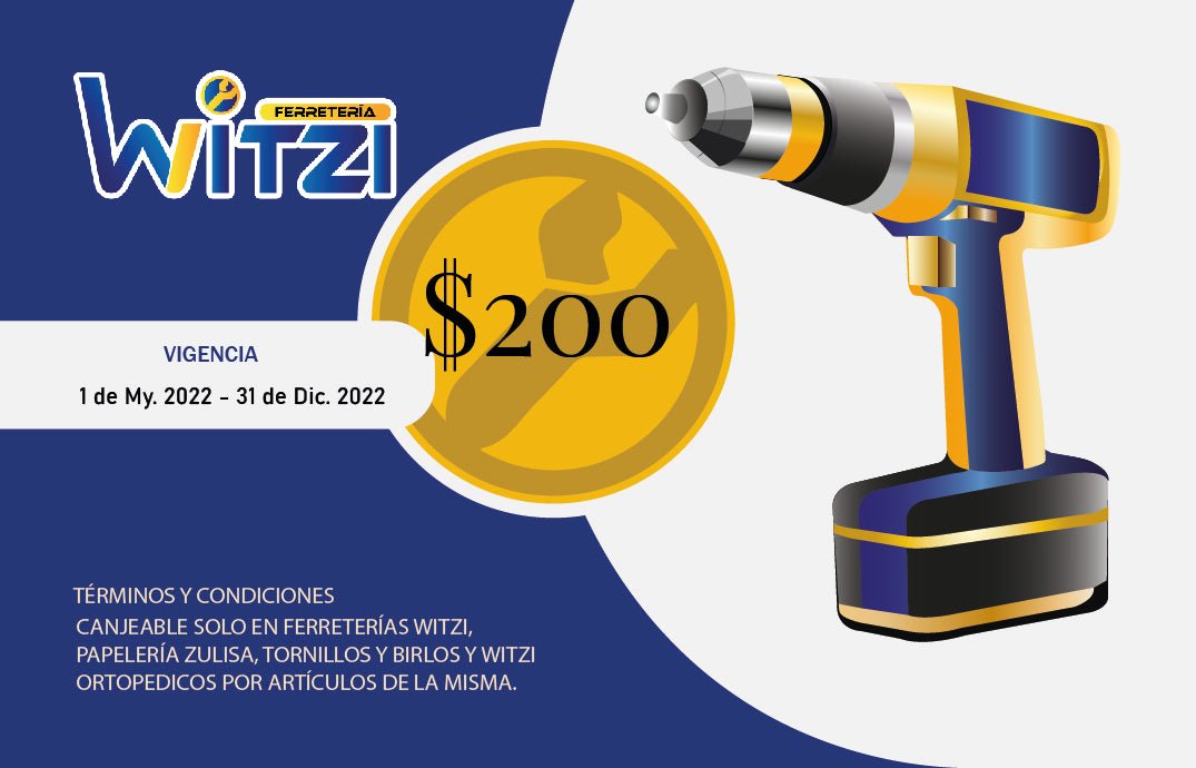 Tarjeta de regalo - FERRETERÍA WITZI