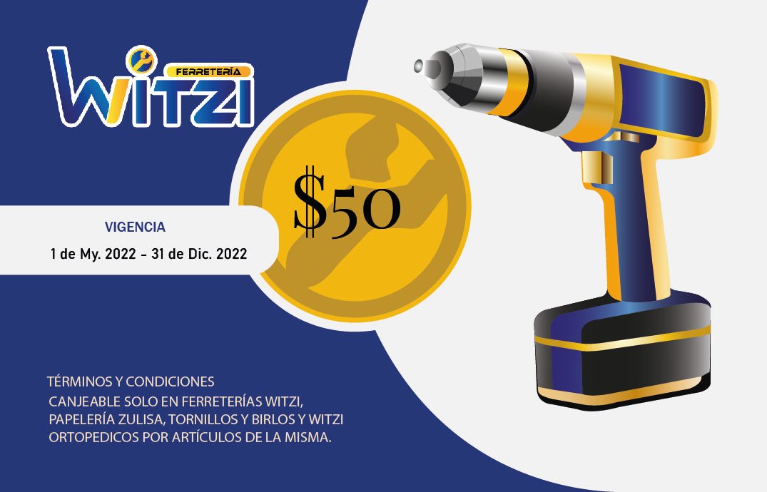 Tarjeta de regalo - FERRETERÍA WITZI