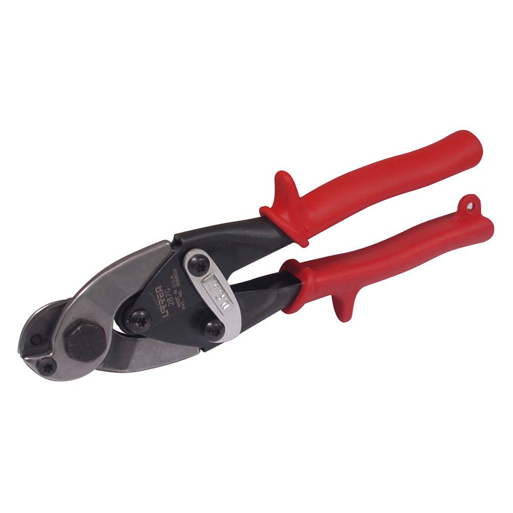 Tijera con mango rubber grip corta cable y alambre de acero, 9" Urrea - FERRETERÍA WITZI